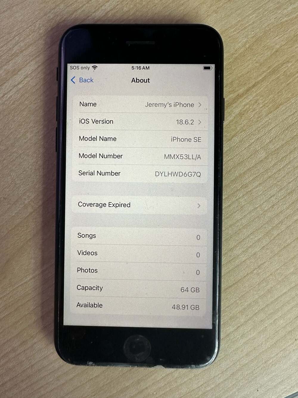 Apple iPhone SE (2022) - 64 GB - Midnight (Unlocked) - Picture 2 of 12